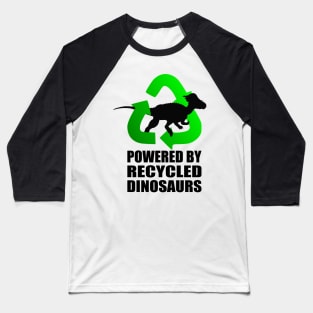 Pachycephalosaurus - Powered by Recycled Dinosaurs Baseball T-Shirt